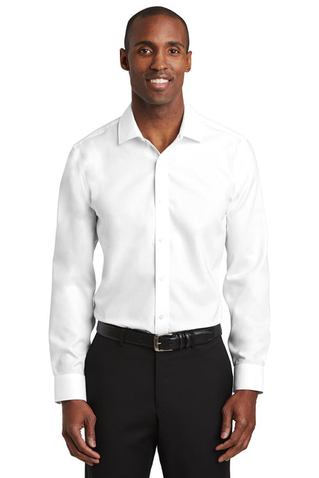 Red House Men's    Slim Fit Pinpoint Oxford Non-Iron Shirt