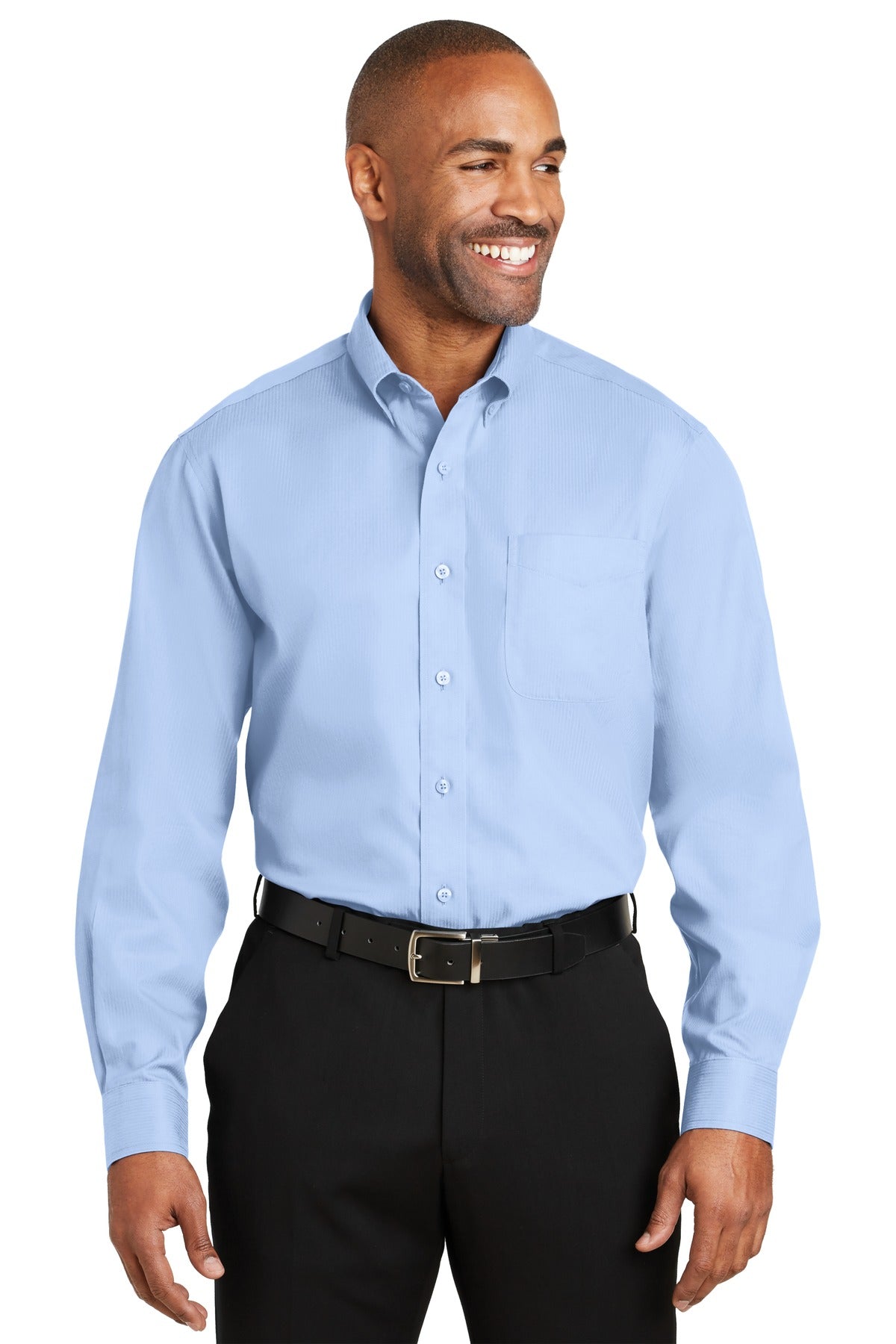 Red House Men's    Dobby Non-Iron Button-Down Shirt