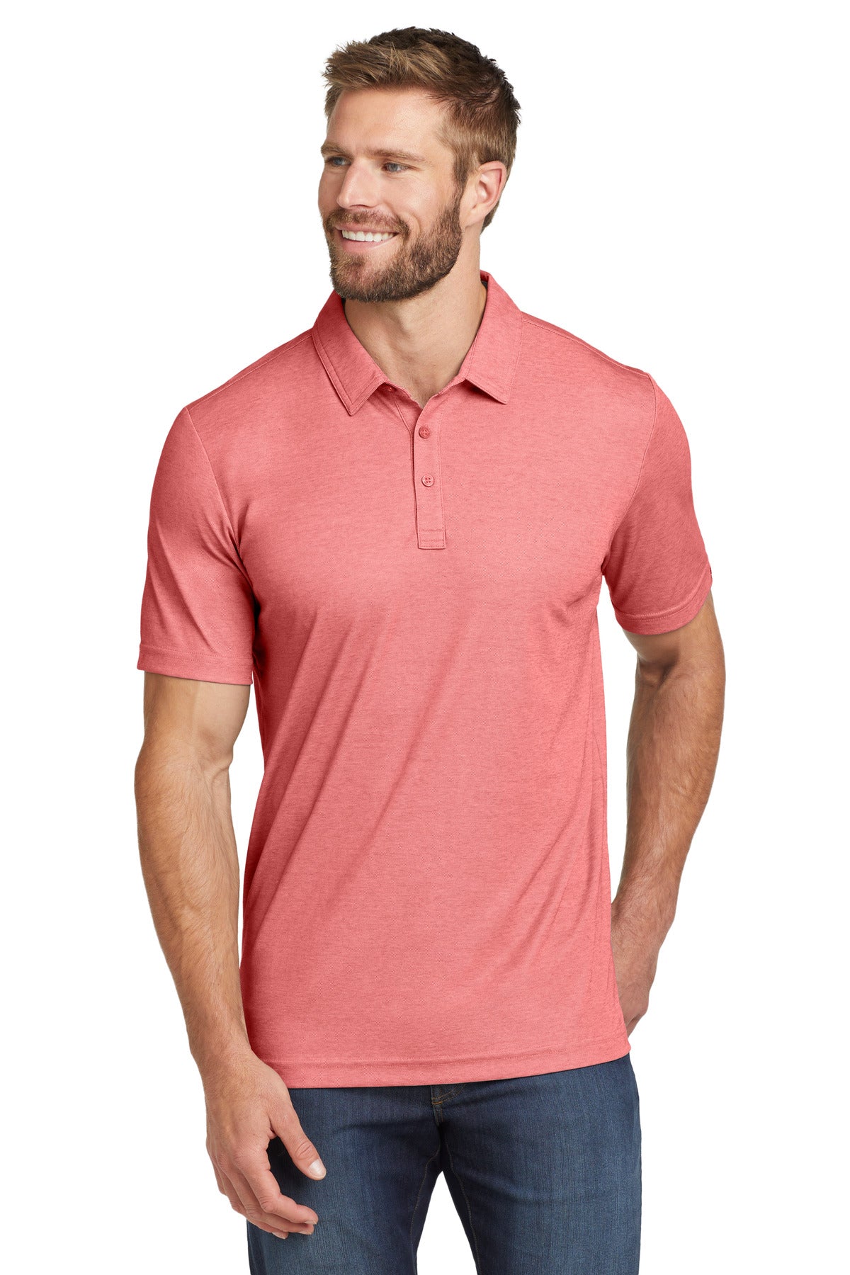 TravisMathew Men's Oceanside Heather Polo