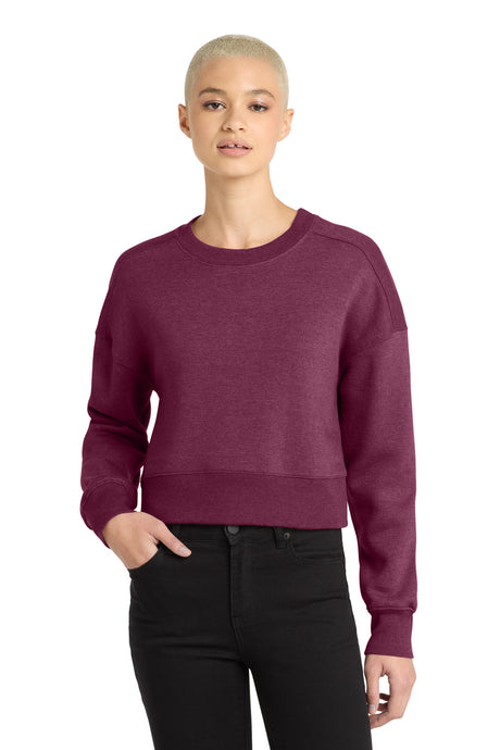 District Women's    Perfect Weight    Fleece Cropped Crew DT1105