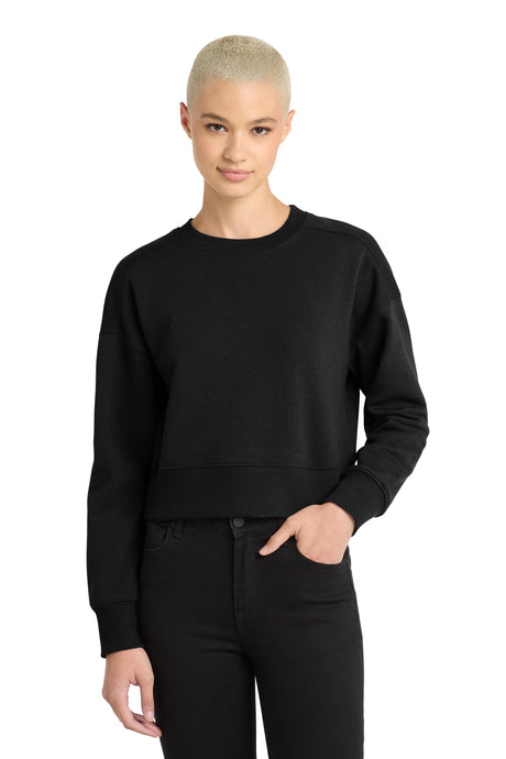 District Women's    Perfect Weight    Fleece Cropped Crew DT1105