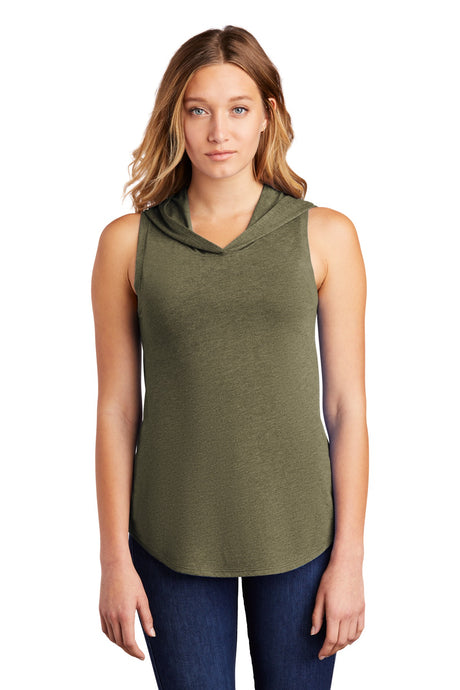 District Women's    Perfect Tri    Sleeveless Hoodie DT1375