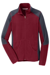 Port Authority Women's   Colorblock Microfleece Jacket-3