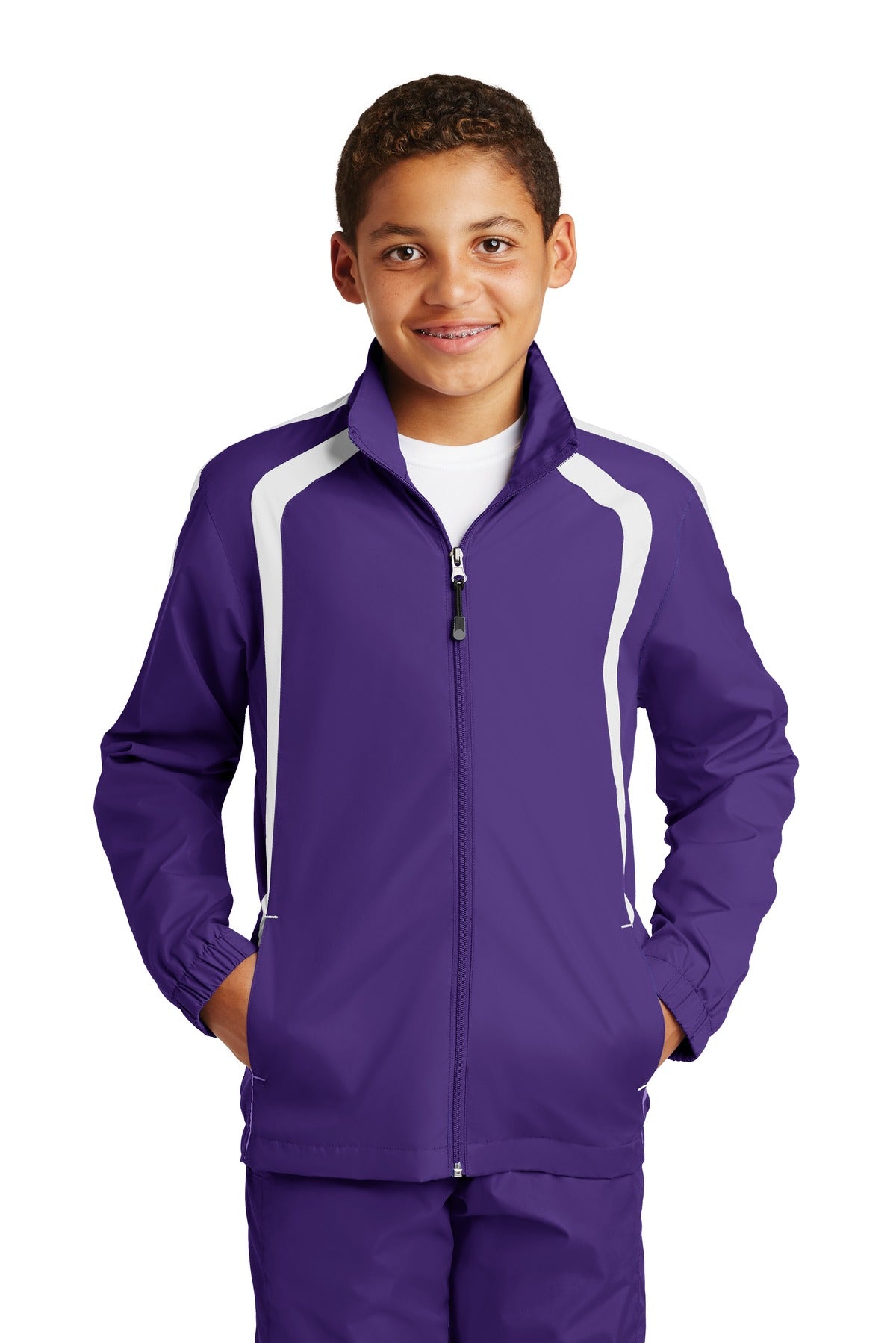 Sport-Tek Youth   Colorblock Raglan Jacket