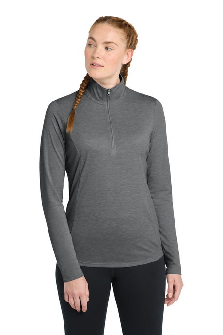 Sport-Tek Women's    PosiCharge    Tri-Blend Wicking 1/4-Zip Pullover