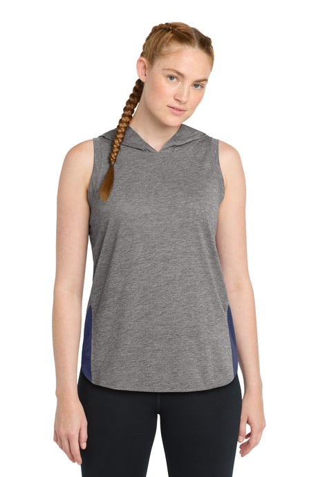 Sport-Tek Women's    PosiCharge    Tri-Blend Wicking Draft Hoodie Tank