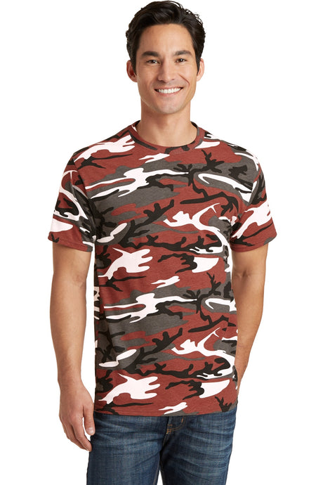 Port & Co Men's   Core Cotton Camo Tee
