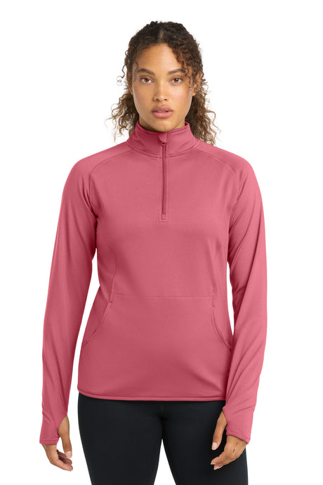 Sport-Tek Women's   Sport-Wick   Stretch 1/4-Zip Pullover