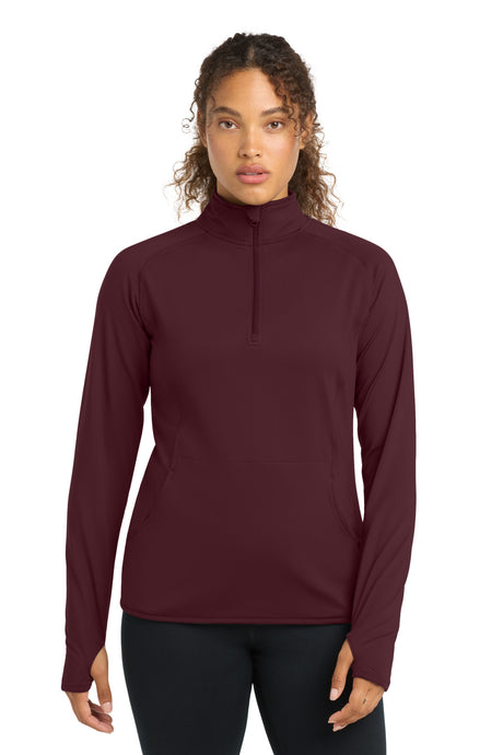 Sport-Tek Women's   Sport-Wick   Stretch 1/4-Zip Pullover