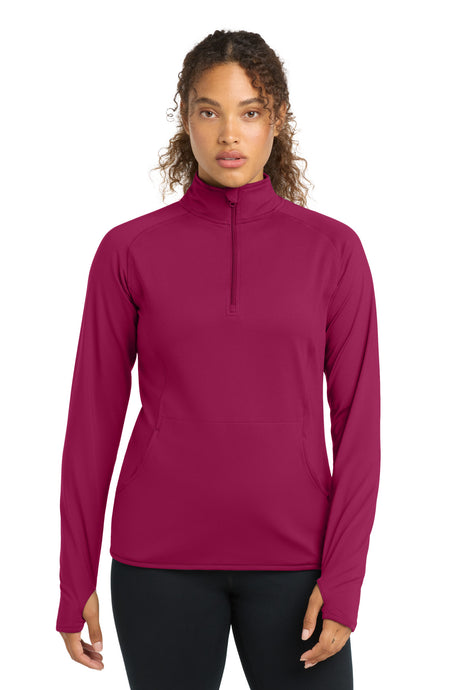 Sport-Tek Women's   Sport-Wick   Stretch 1/4-Zip Pullover