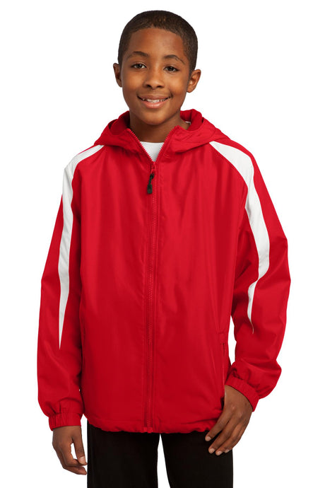 Sport-Tek Youth   Fleece-Lined Colorblock Jacket