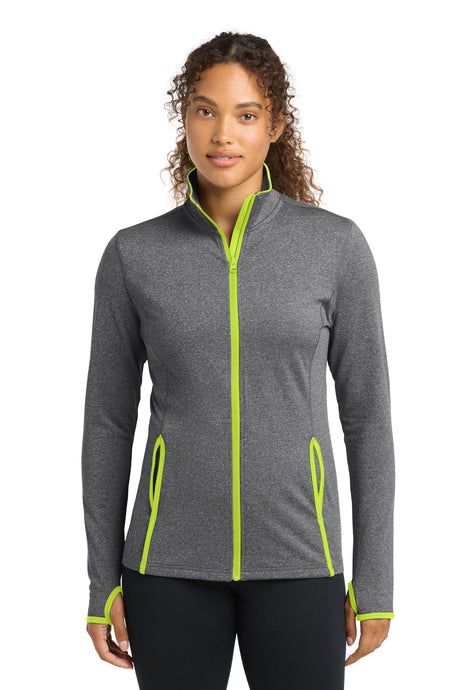 Sport-Tek Women's   Sport-Wick   Stretch Contrast Full-Zip Jacket