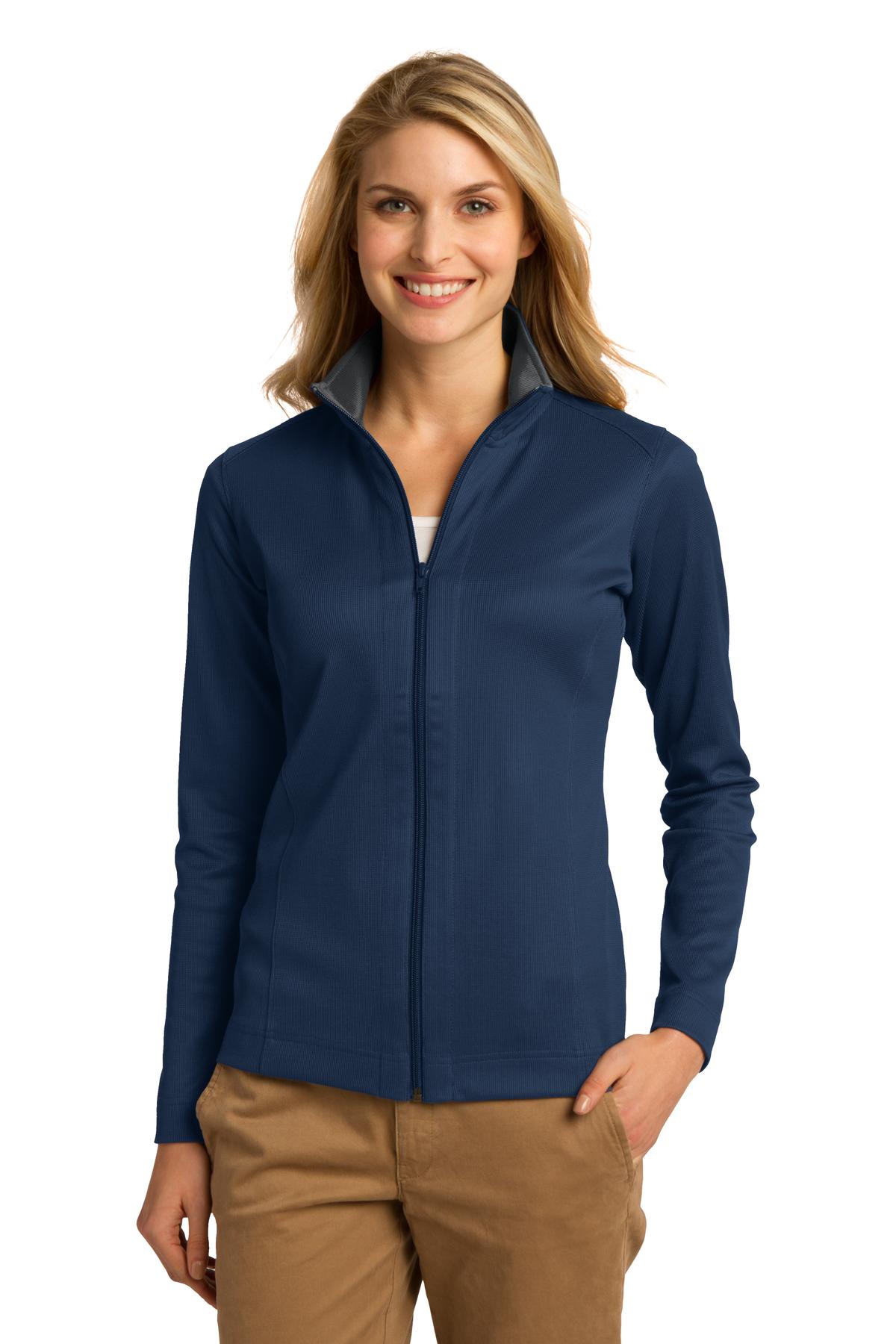 Port Authority Women's   Vertical Texture Full-Zip Jacket