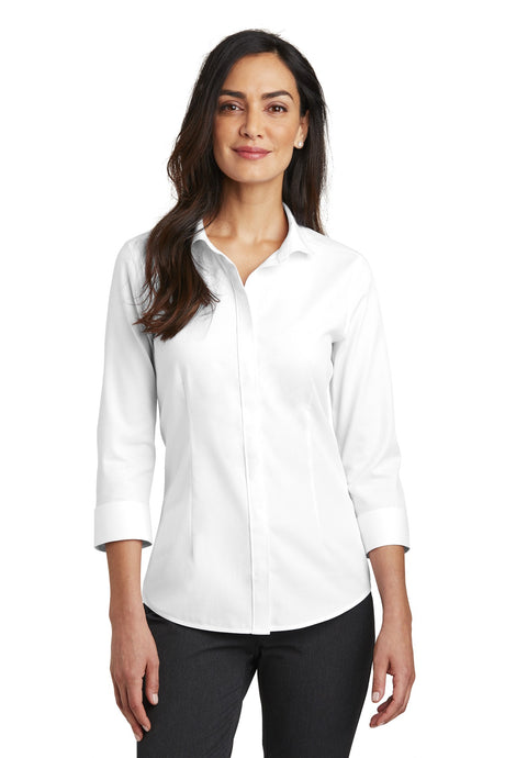 Red House Women's    3/4-Sleeve Nailhead Non-Iron Shirt