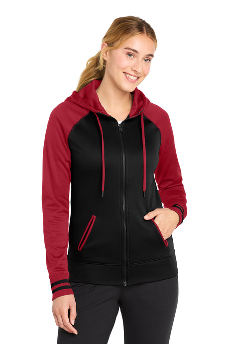 Sport-Tek Women's   Sport-Wick   Varsity Fleece Full-Zip Hooded Jacket