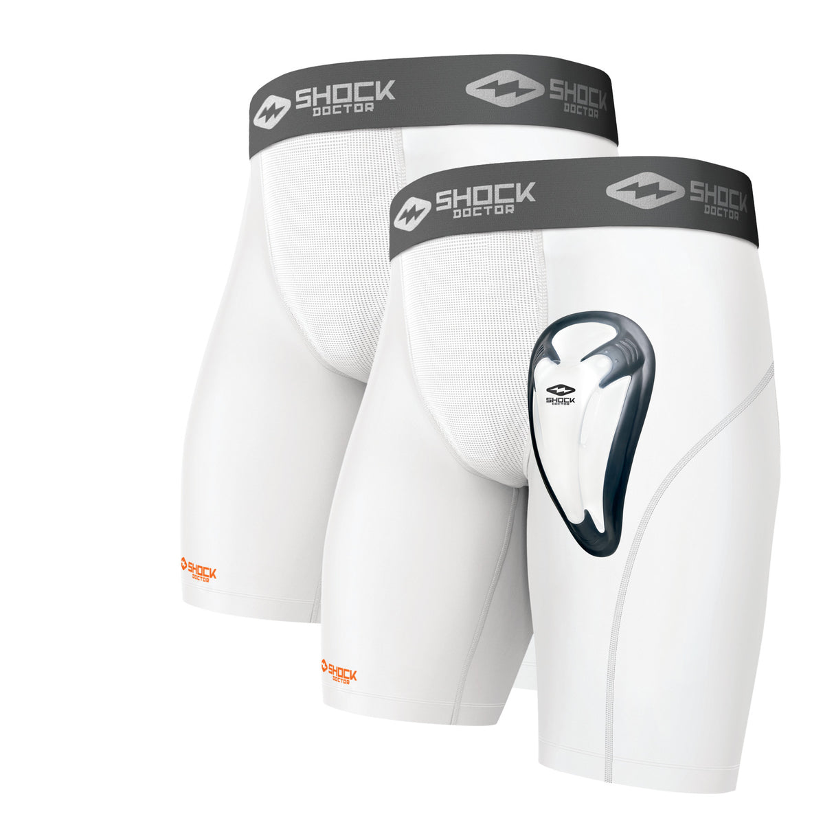 Shock Doctor 2-Pack Core Compression Short with Bio-Flex Cup