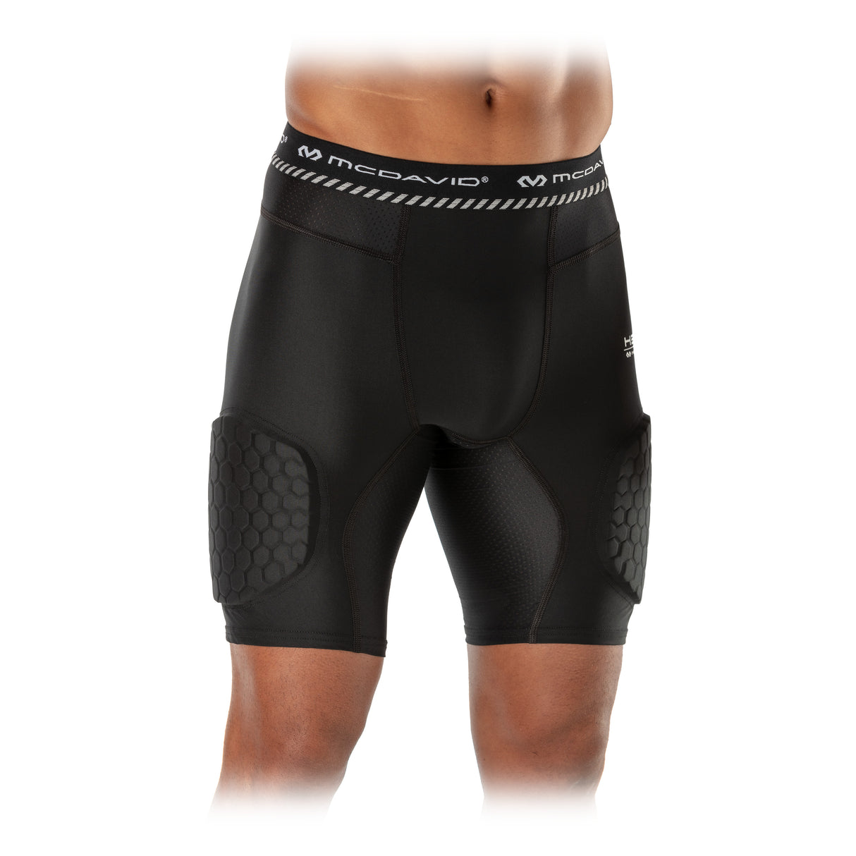 McDavid Men's Hex Basketball Short with Thigh Pads-4
