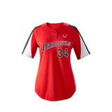 Wilson Women's E601 2-button Placket Pullover Softball Jersey-2