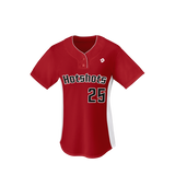 Wilson Girl's T600 2-button Softball Jersey-2