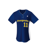 Wilson Girl's T600 2-button Softball Jersey-2