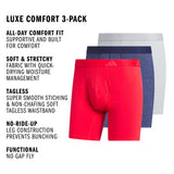 adidas Men's Luxe Comfort 3-Pack Boxer Brief-2