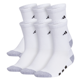adidas Youth Athletic Cushioned 6-Pack Crew Sock-1
