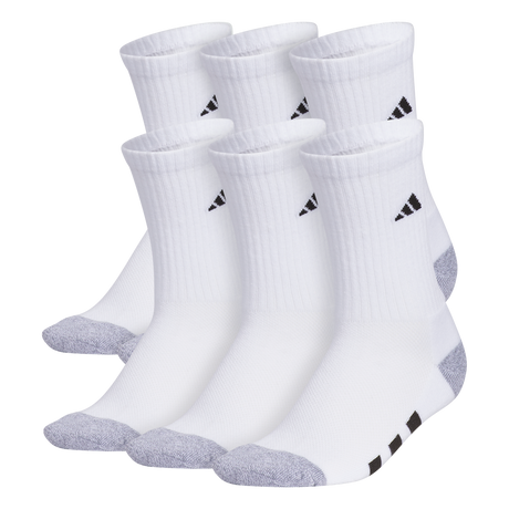 adidas Youth Athletic Cushioned 6-Pack Crew Sock-1