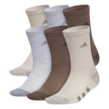 adidas Youth Athletic Cushioned 6-Pack Crew Sock-1