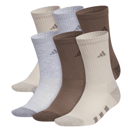 adidas Youth Athletic Cushioned 6-Pack Crew Sock-1
