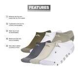 adidas Youth Athletic Cushioned 6-Pack No Show Sock-2