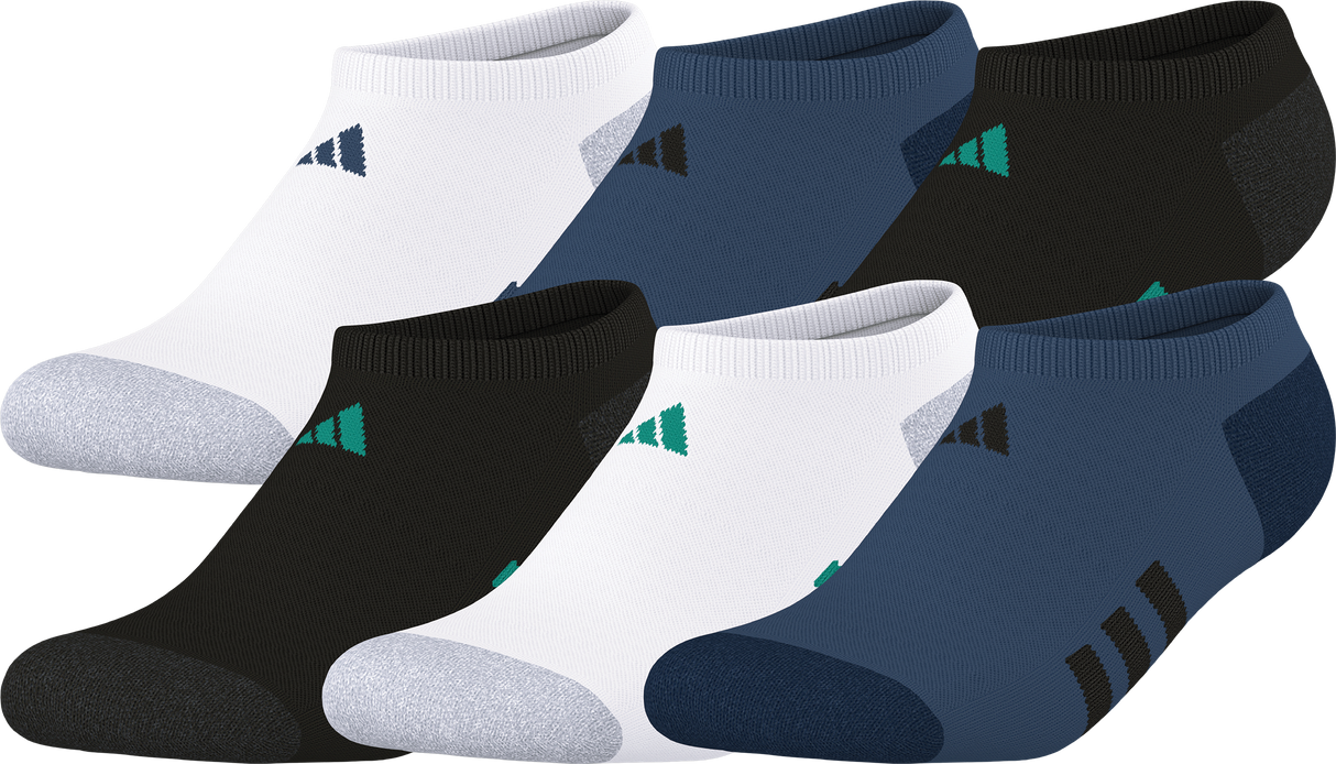 adidas Youth Athletic Cushioned 6-Pack No Show Sock-1