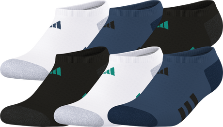 adidas Youth Athletic Cushioned 6-Pack No Show Sock-1