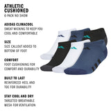 adidas Youth Athletic Cushioned 6-Pack No Show Sock-2