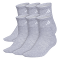 adidas Women's Classic Cushioned 6-Pack Quarter Sock-1