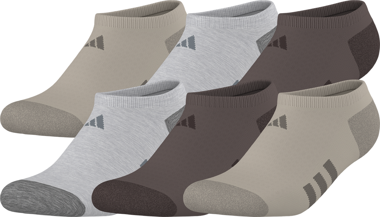 adidas Youth Athletic Cushioned 6-Pack No Show Sock-1