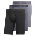 adidas Men's Microfiber 3-Pack Long Boxer Brief-1