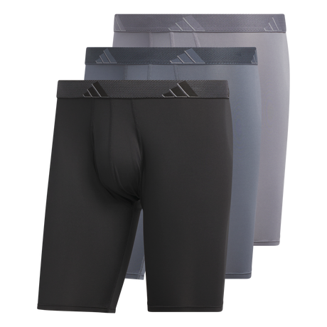 adidas Men's Microfiber 3-Pack Long Boxer Brief-1