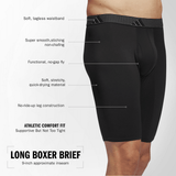 adidas Men's Microfiber 3-Pack Long Boxer Brief-2