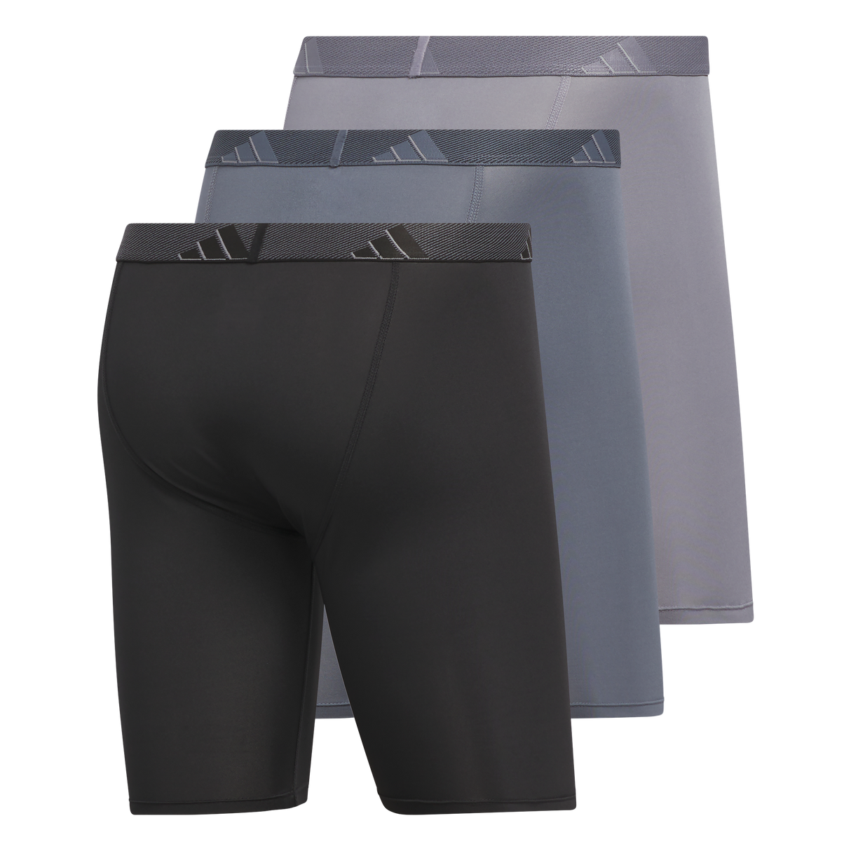 adidas Men's Microfiber 3-Pack Long Boxer Brief-5