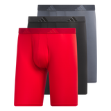 adidas Men's Microfiber 3-Pack Long Boxer Brief-1