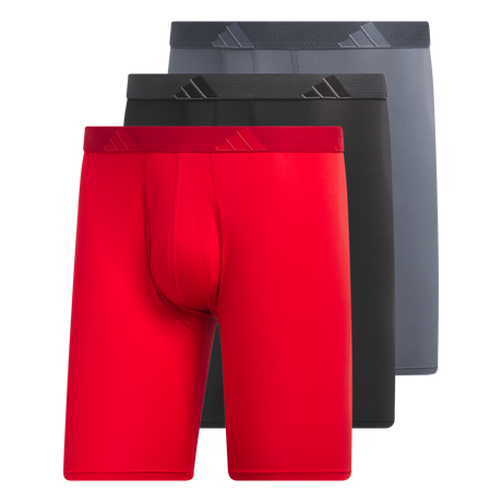 adidas Men's Microfiber 3-Pack Long Boxer Brief-1
