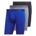 adidas Men's Microfiber 3-Pack Long Boxer Brief-1