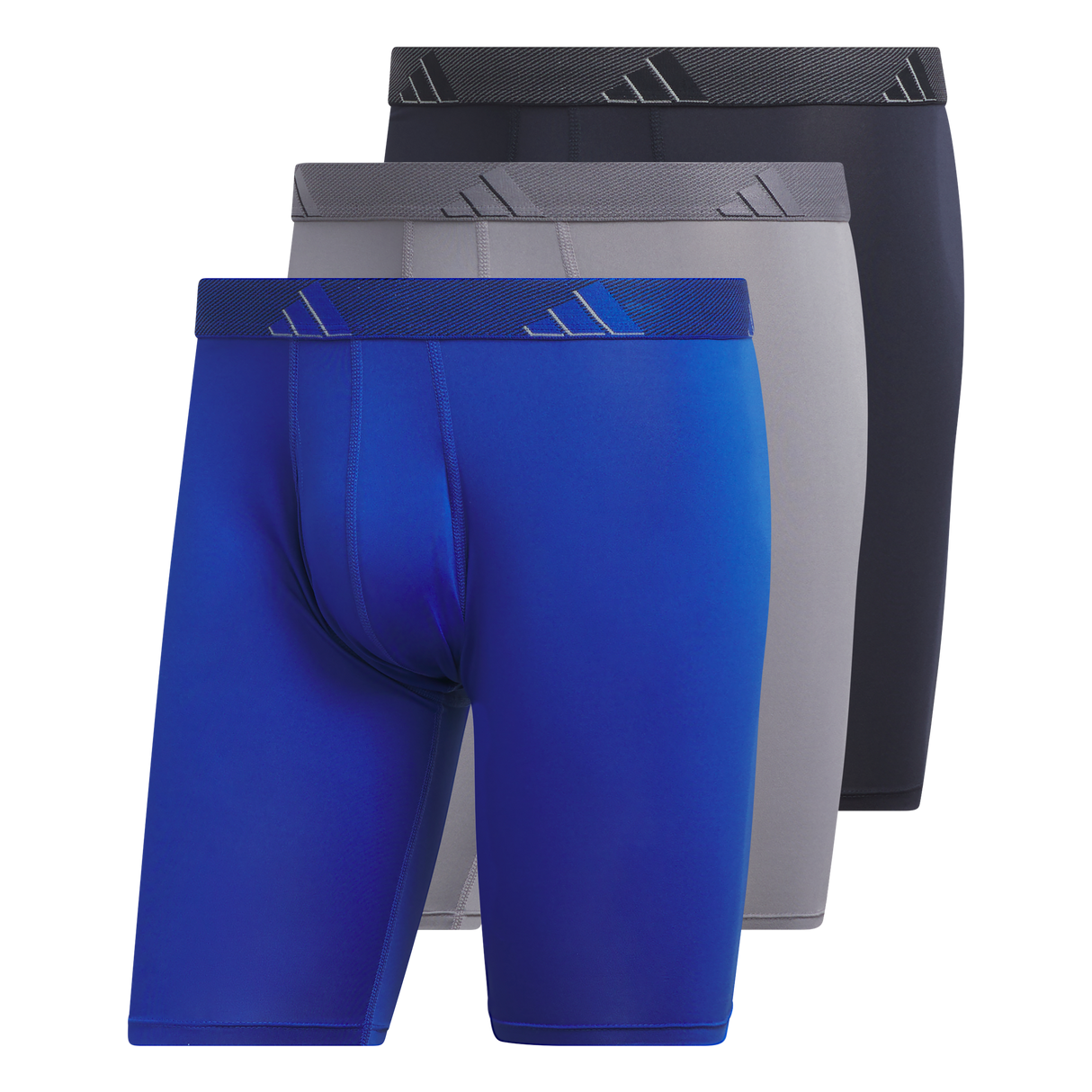 adidas Men's Microfiber 3-Pack Long Boxer Brief-1