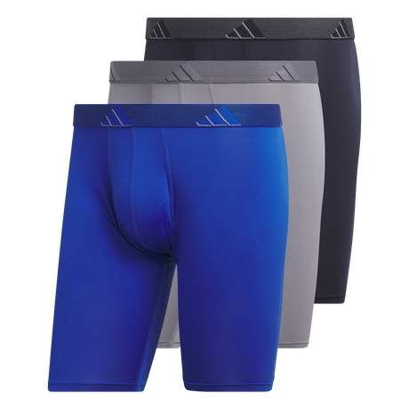 adidas Men's Microfiber 3-Pack Long Boxer Brief-1