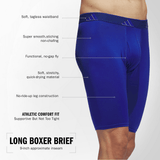 adidas Men's Microfiber 3-Pack Long Boxer Brief-2