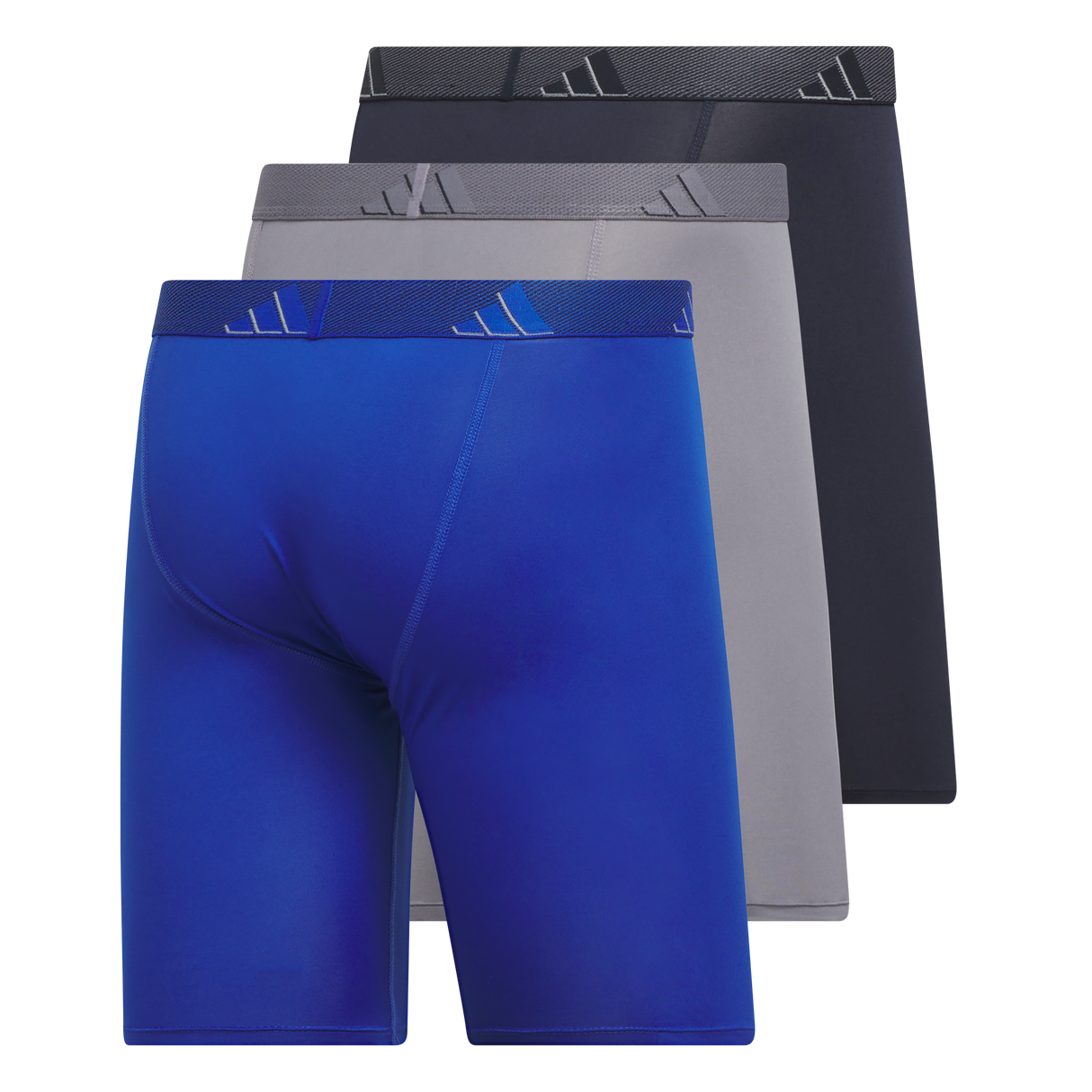 adidas Men's Microfiber 3-Pack Long Boxer Brief-5