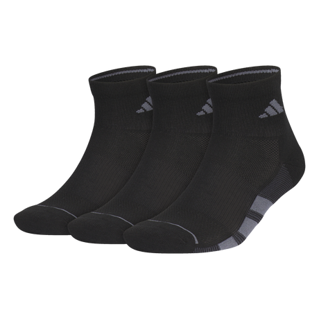 adidas Men's All Day Training 3-Pack Quarter Sock-1