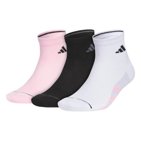 adidas Men's All Day Training 3-Pack Quarter Sock-1