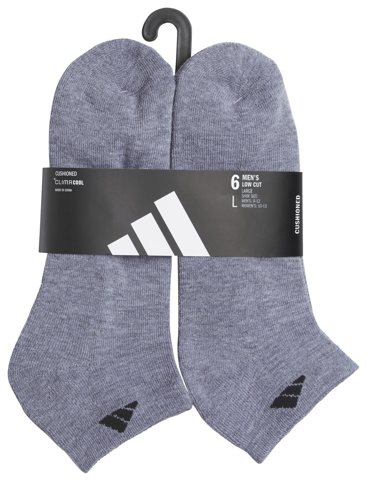 adidas Men's Classic Cushioned 6-Pack Low Cut Sock-5