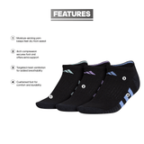 adidas Women's Cushioned 3.0 3-Pack No Show Sock-2